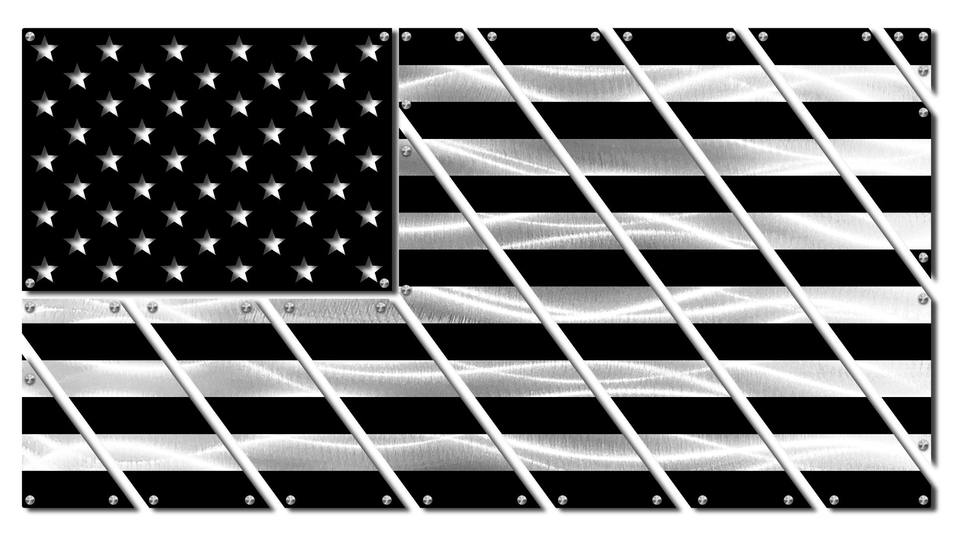 Flags - Multi-Panel Metal American Flag