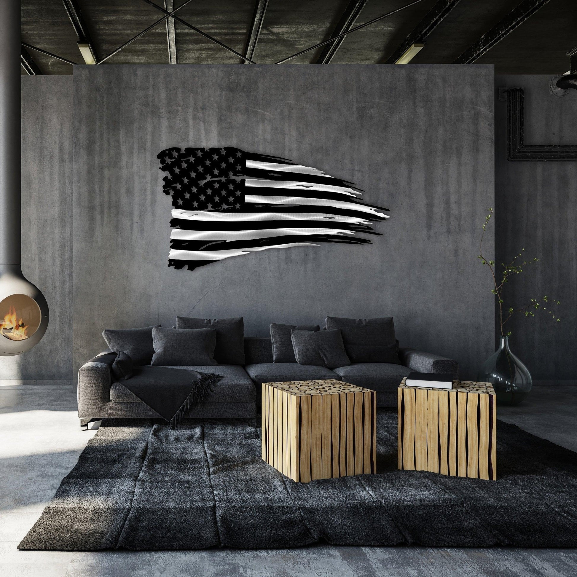 Flag - Military Distressed American Battle Flag