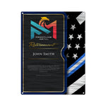 Trophies & Awards - Carbon Fiber Portfolio Retirement Plaque