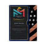 Trophies & Awards - Carbon Fiber Portfolio Retirement Plaque