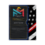 Trophies & Awards - Firefighter Carbon Fiber Portfolio Retirement Plaque