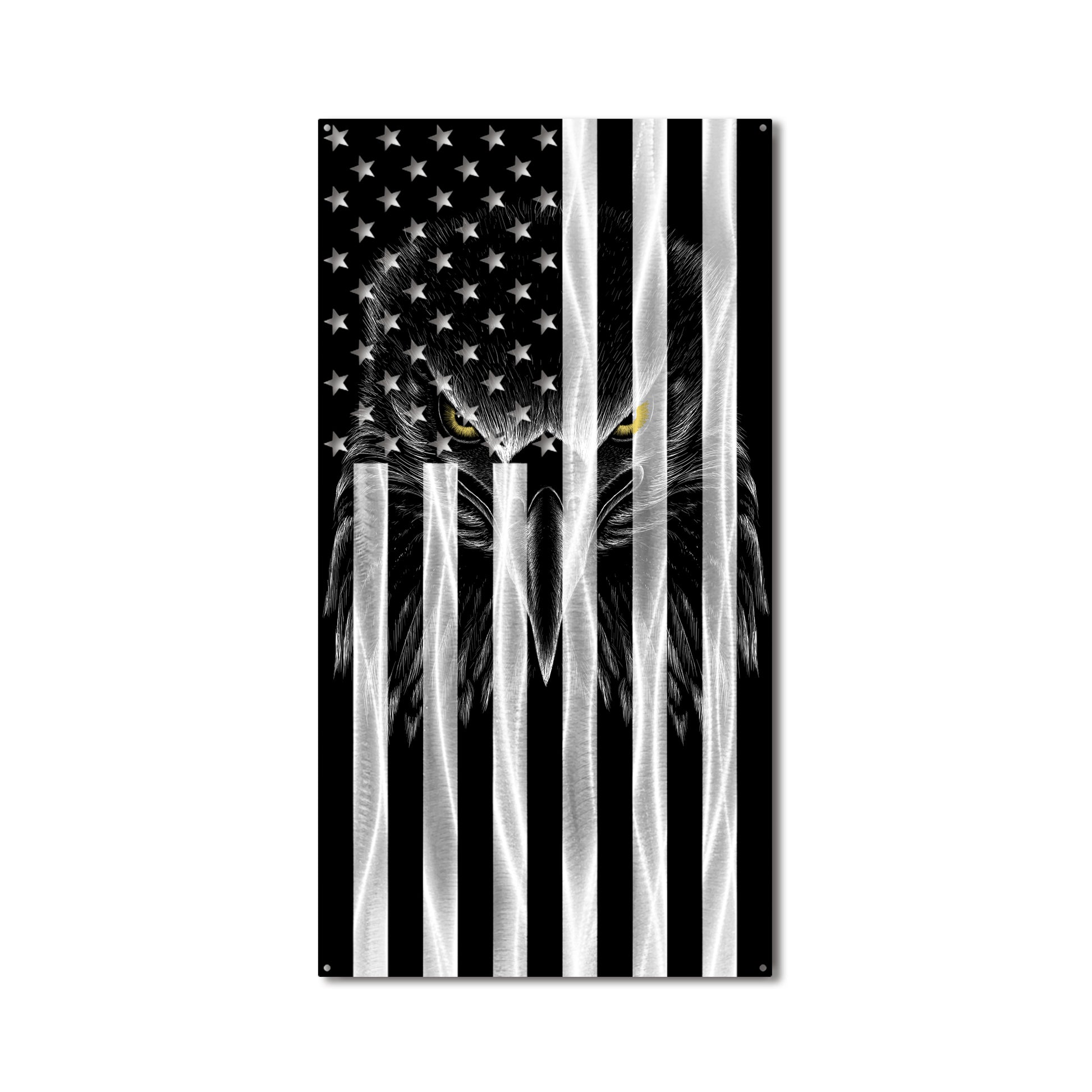 Flag - Police Thin Blue Line Ghost Eagle Vertical American Flag Gift