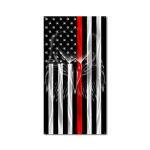 Flag - Firefighter Ghost Eagle Vertical American Flag Gift