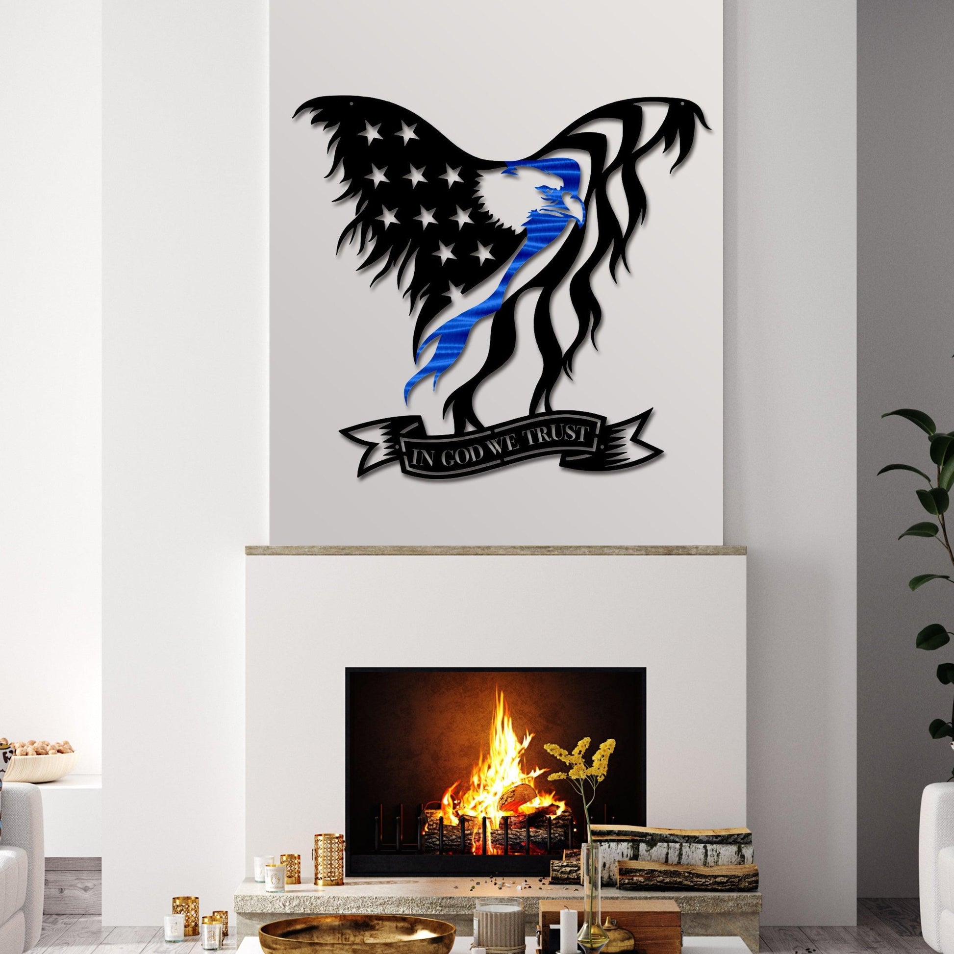 Flag - In God We Trust Eagle - In Stock