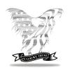 Firefighter In God We Trust Eagle - Black/Silver