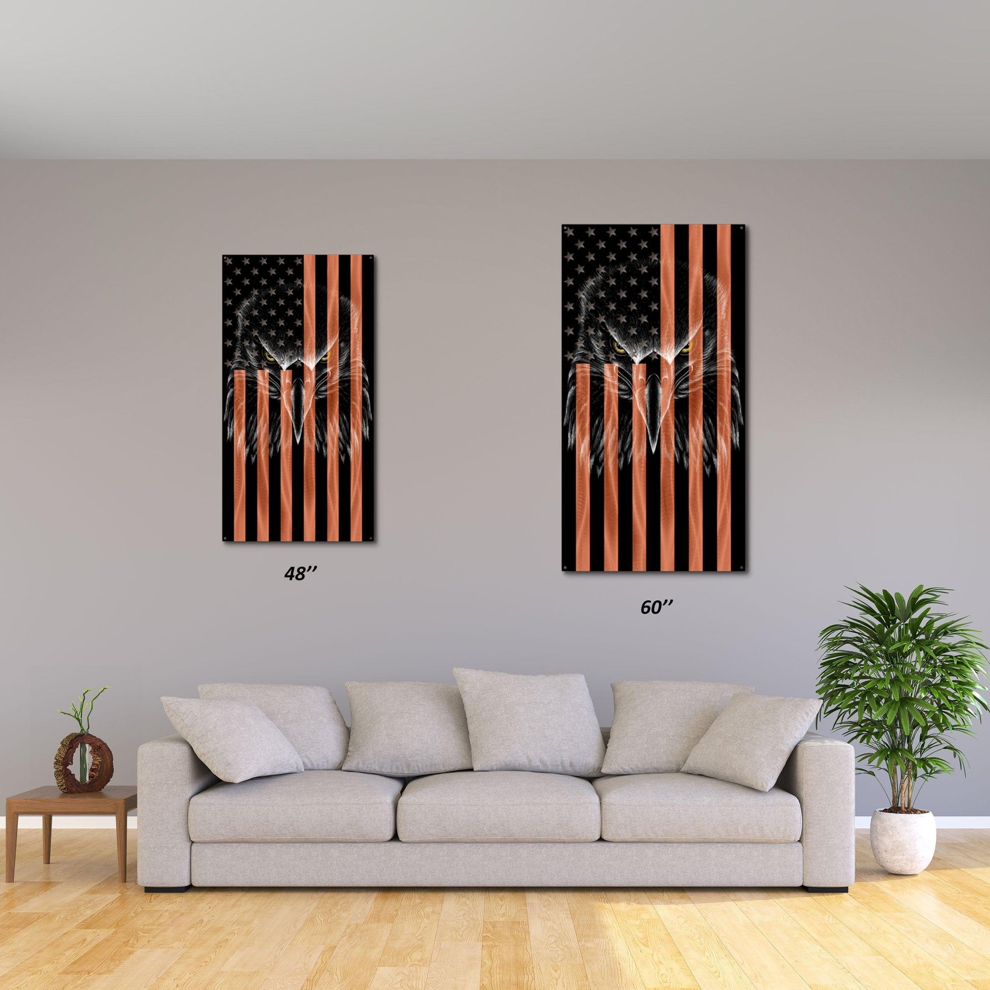 Flag - Military Ghost Eagle Vertical American Flag