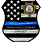 American Flag Police Shield Custom Plaque