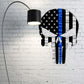 Flag - Police Thin Blue Line Punisher Skull American Flag Gift