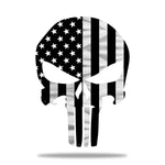 Flag - Police Thin Blue Line Punisher Skull American Flag