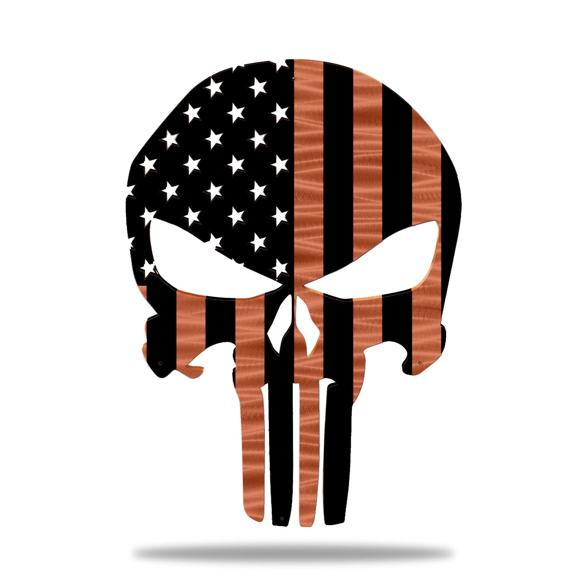 Flag - Police Thin Blue Line Punisher Skull American Flag Gift