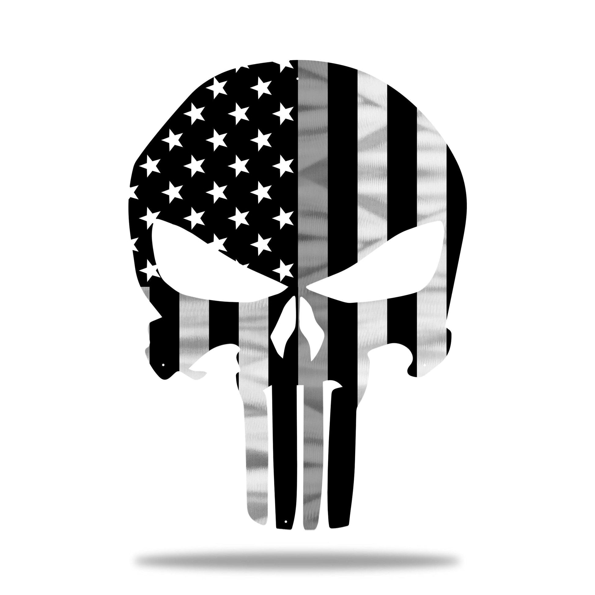 Flag - Firefighter Punisher Skull American Flag Gift