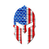 Firefighter Spartan Helmet American Flag Gift - Red/Silver/Blue