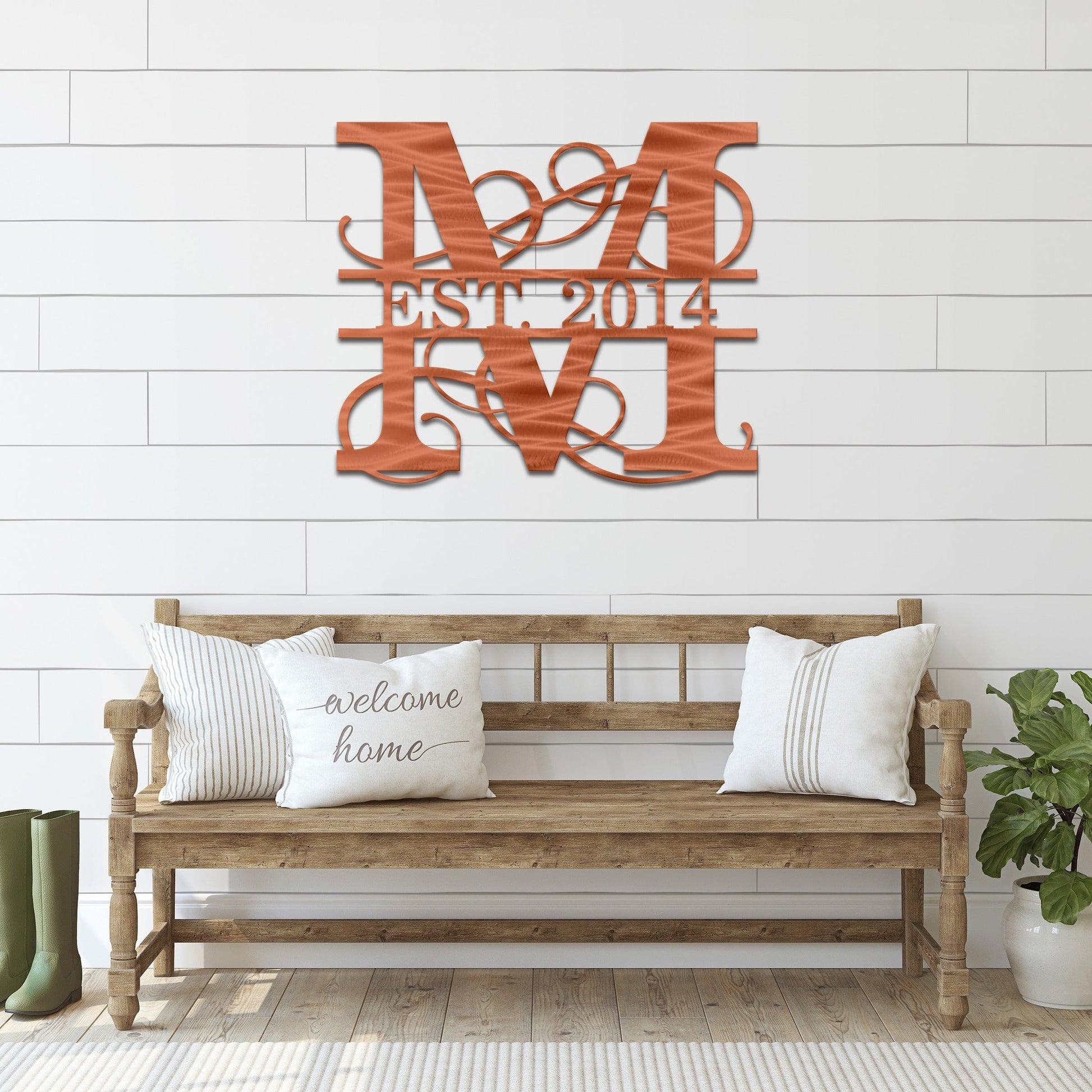 Monogram - Elegant Split Letter Monogram