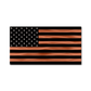 Patriotic Wall Decor, Black and Copper Metal American Flag