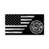 Maltese Cross Split Flag - Black/Silver